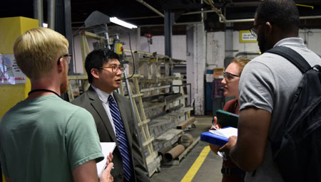 manufacturing, stem, emory and henry business students